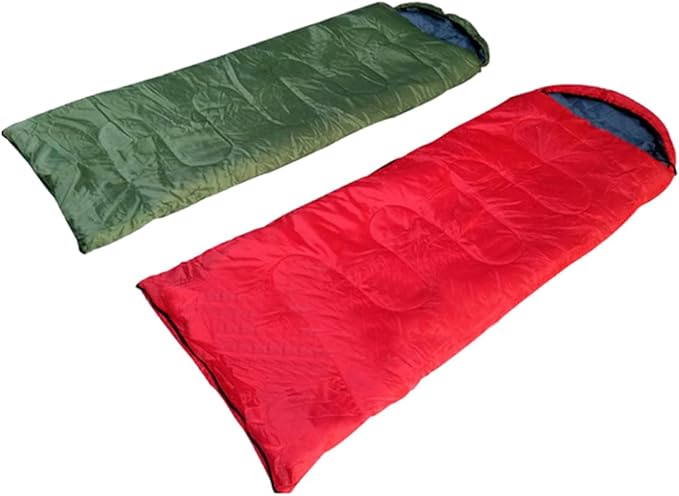 Balacoo Hooded for Camping and Hiking Lightweight Mummy Design with Drawstring Hood Internal Pouch for Valuables Olive Green Outdoor Blanket for Adults