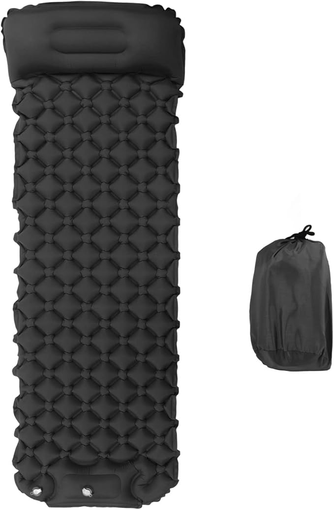 Topyond Inflatable Sleeping Mat Camping Sleeping Pad Ultralight Inflatable Sleeping Mat with Built in Pump Backpacking Camping Air Mattress for Camping