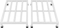 2 Pack Stainless Steel Dunnage Rack 23.6Lx15.7Wx3.9H Heavy-Duty Food Service Storage Racks 550lbs Capacity Each Commercial Floor Racks for Kitchen Garage Restaurant Utility Room