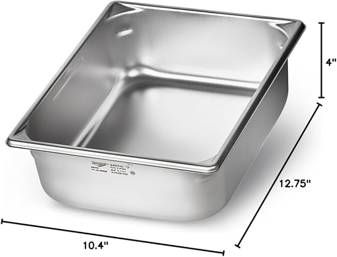 Vollrath 5IPH40 Super Pan V Half Size x 4 D Induction Pan