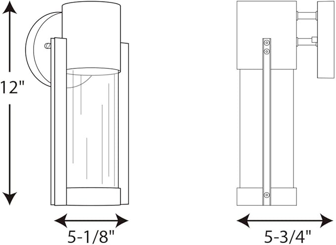 Progress Lighting P560051-030-30 Z-1030 LED Outdoor White 12.00x5.13x5.13