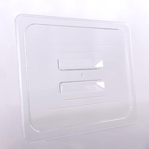 6-Pcs Food Pan Lid Half Size Clear Polycarbonate Hotel Pan Cover with handle