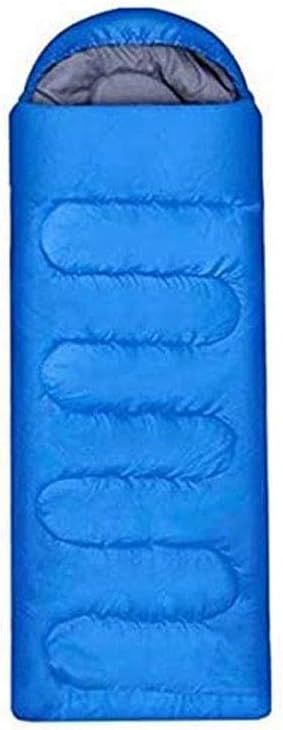 Envelope Type Outdoor Camping Sleeping Bag Portable Ultralight Waterproof Travel by Walking Cotton Sleeping Bag with Cap 210 * 75