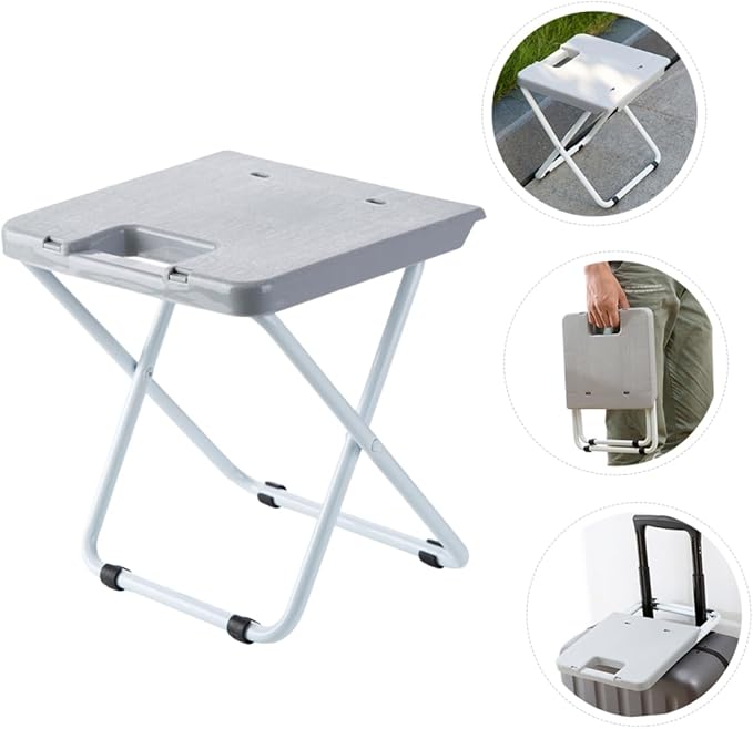 1pc Foldable Portable Stool Lightweight - Chair for Camping Fishing Outdoor Use Material Compact Design for Easy Carrying