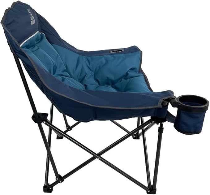 Oversized Folding Camping Chair - Portable and Comfortable 400 lbs. Weight Capacity - Perfect for Camping and Outdoor Activities