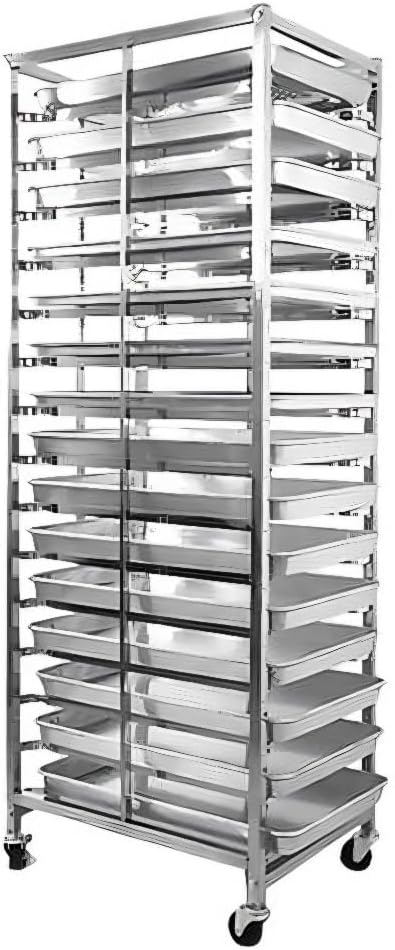 15 Shelf Rolling Rack for Brewery and Beverage Industry Heavy Duty Storage Solution