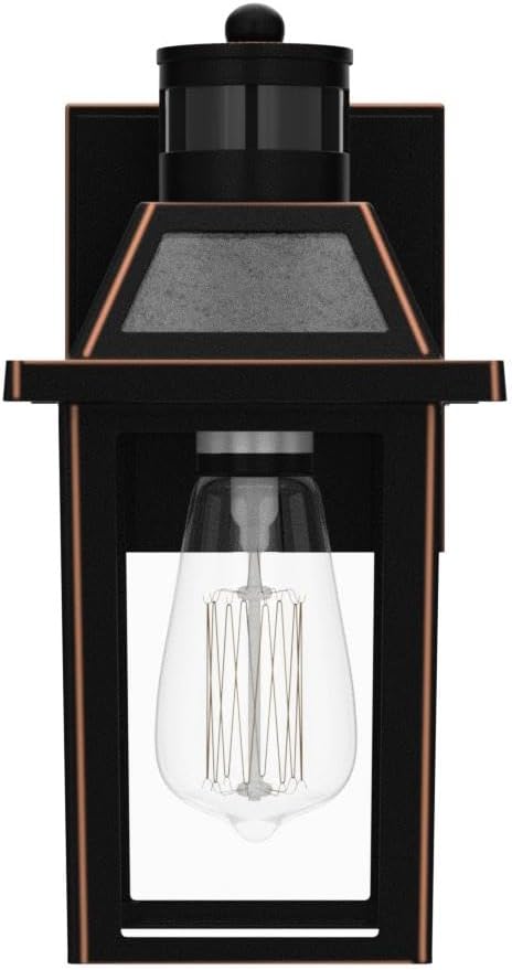 Porch Lights with GFCI Outlet Dusk to Dawn Outdoor Lights with Outlet 3 Lighting Modes Exterior Light Fixture Waterproof Outside Lights for House Front Door Patio Garage
