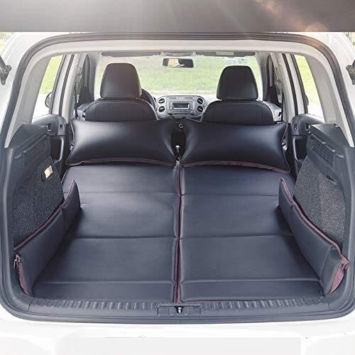 Car Camping Mattress Portable SUV Sleeping Pad for Travel Grey-Suede 260kg Capacity