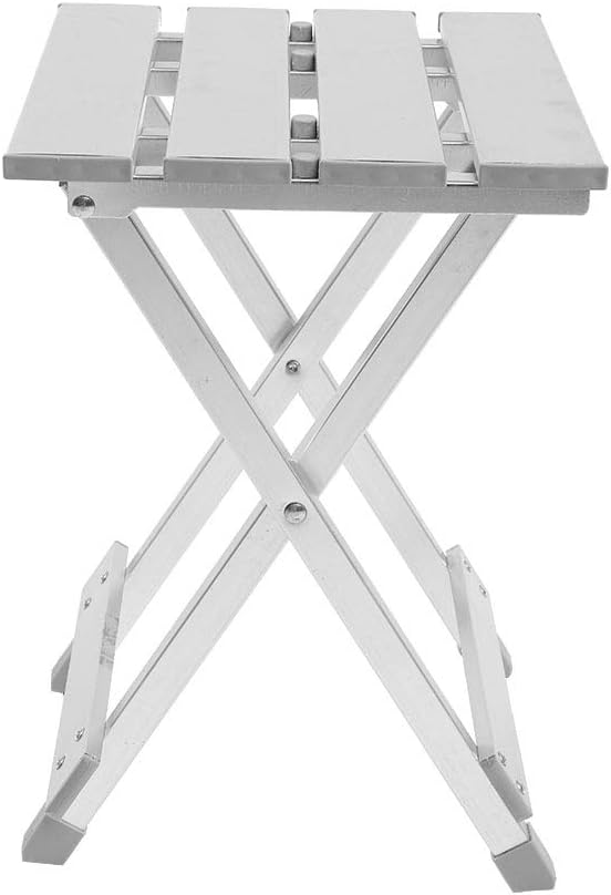 Folding Chair Portable Stainless Steel Fishing Camping Folded Seat No Accidents for Fishing and Camping Foldable Chair