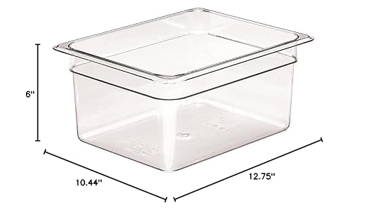 Cambro (26CW135) 6 Half-Size Food Pan - Camwear®