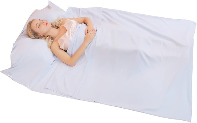JITTY Sleeping Bag Liner Travel Sheet for Business Camping Backpacking Hiking Mountain Climbing Home Hostels Train 83x45