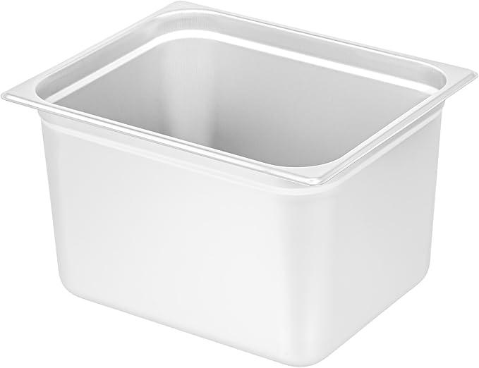 Restaurantware-Kitchen Tek 1/2 Half Size Steam Table Pan 1 Anti-Jam Steam Pan - Lid Sold Separately 8â€ Deep 24 Gauge Stainless Steel Freezable For Catering Event And Party