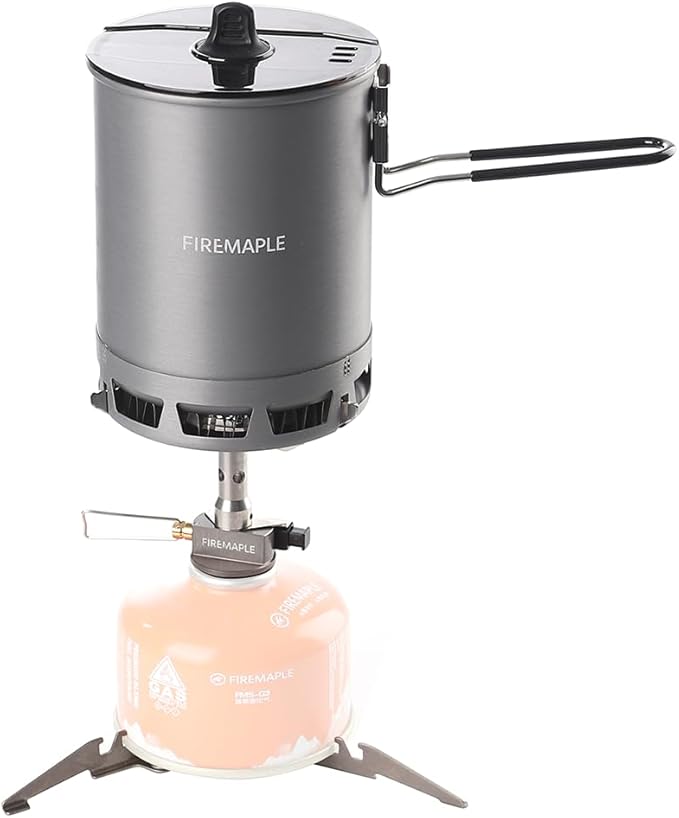 Fire-Maple Petrel Quickboil Pro Ultralight Cooking System – Compact &amp Fast-Boiling Backpacking Stove Pot Set Ideal for Hiking Solo Camping Travelling Hunting Trips | PETREL SYSTEM w/Greenpeak