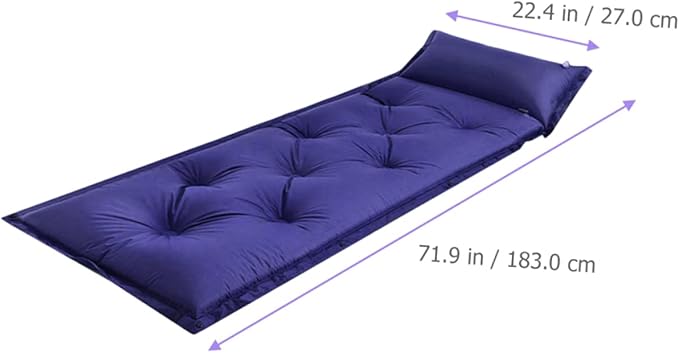 Mipcase Inflatable Sleeping Pad with Pillow Lightweight Camping Mat for Backpacking Hiking and Travel Mattress with Storage Bag for Outdoor Activities Warm and Durable