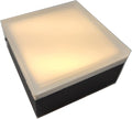LUMENGY Paver Light 8x8 Inch (7.87x7.87) 2700K Warm White Glare-Free Brick Lighting for Driveways Walkways Pool Decks and Patios 12V Hardwired IP67 Waterproof Drive-Over Rated