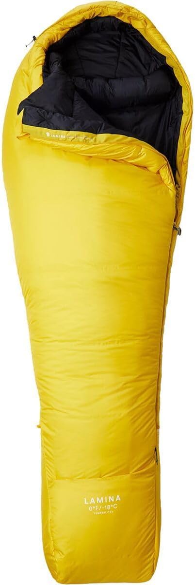 Mountain Hardwear Lamina 0 Sleeping Bag: 0F Synthetic Electron Yellow Long/Left Zip