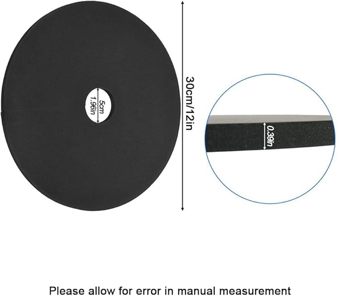 6PCS Black Ice Fishing Hole Covers 12 Insulated Lid for Ice Fish Tip Ups Easy to Use for Winter Fish Houses Equipment