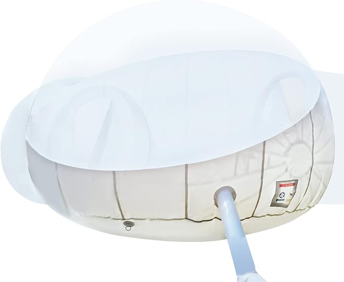 Transparent Inflatable Bubble Tent Luxury Single Tunnel Bubble House Dome Greenhouse Tent with Blower 110V 350W for Outdoor Family Camping Backyard Party Festivals Stargazing