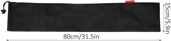 2Pcs Tent Pole Bag 31.5in Trekking Poles Carrying Bag Tent Stakes Bag Black Portable Canopy Pole Storage Bag Camping Accessory for Camping Hiking Tent