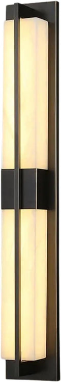 Outdoor Wall Light Fixtures Exterior Waterproof Lanterns Porch Sconces Wall Mounted Lighting with Modern Frosted Glass Black Aluminum Wall Lamps for Patio Front Door Entryway (MODERN_BLACK 18inch)