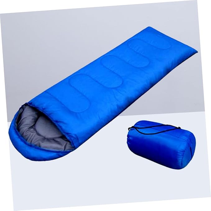 Luxshiny Envelope with Drawstring Hood Lightweight Outdoor Camping Gear for Hiking and Backpacking Compression Sack Included Blue Suitable for Spring to Autumn
