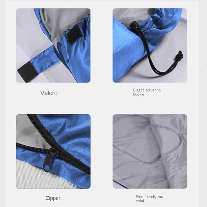 Adult Winter Sleeping Bag - Comfortable Temperature Range Below Zero - Camping Sleeping Bag - Thick Filling Waterproof Fabric Suitable for Outdoor Hiking Mountaineering Snow Camping