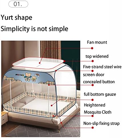 Folding Camping Cot for Adults Heavy Duty Outdoor Bed with Carry Bag Layer Travel Camp Cots Portable Cot Extra WideFoldable Mosquito Net Bed Canopy Warm Breathable Pop Up Two Door Tent Cano