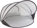 Portable Full Automatic Beach Tent Double Outdoor Shelter Fishing Canopy Compact Folding Design for Sun Protection Silver