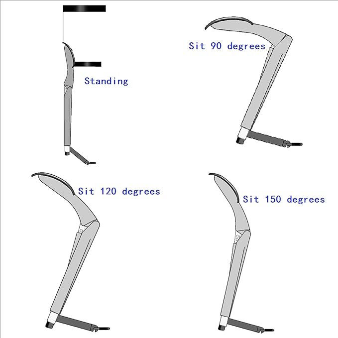 2025 Wearable Invisible Chair Adjustable Portable Exoskeleton Chair Outdoor Camping Folding Wearable Invisible Seat Weight Bearing 100kg