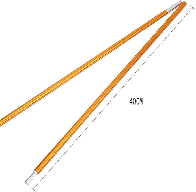 Tent Poles Replacement Lightweight Tent Pole Repair Kit -24 Sections Aluminum Alloy Anti- Windproof Tent Poles Awning Poles for Outdoor Camping