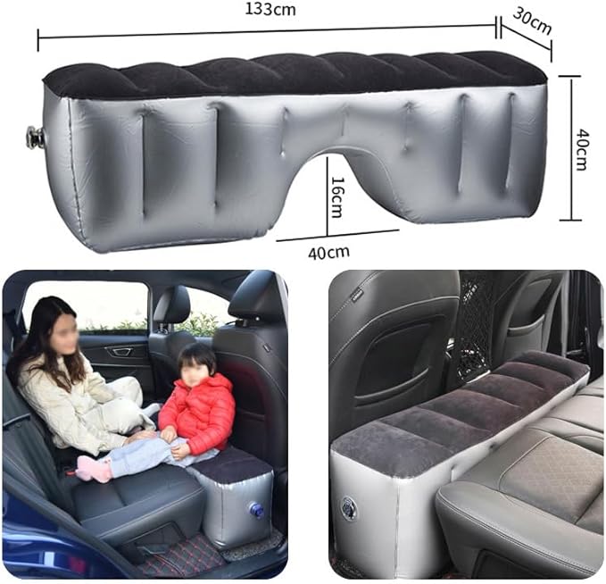 Inflatable Car Air Mattress Back Seat Bed for Volkswagen ID.7 2025 Back Seat Gap Pad Mattress Camping Air Couch for Sleeping Travel Rest133x30x40cm