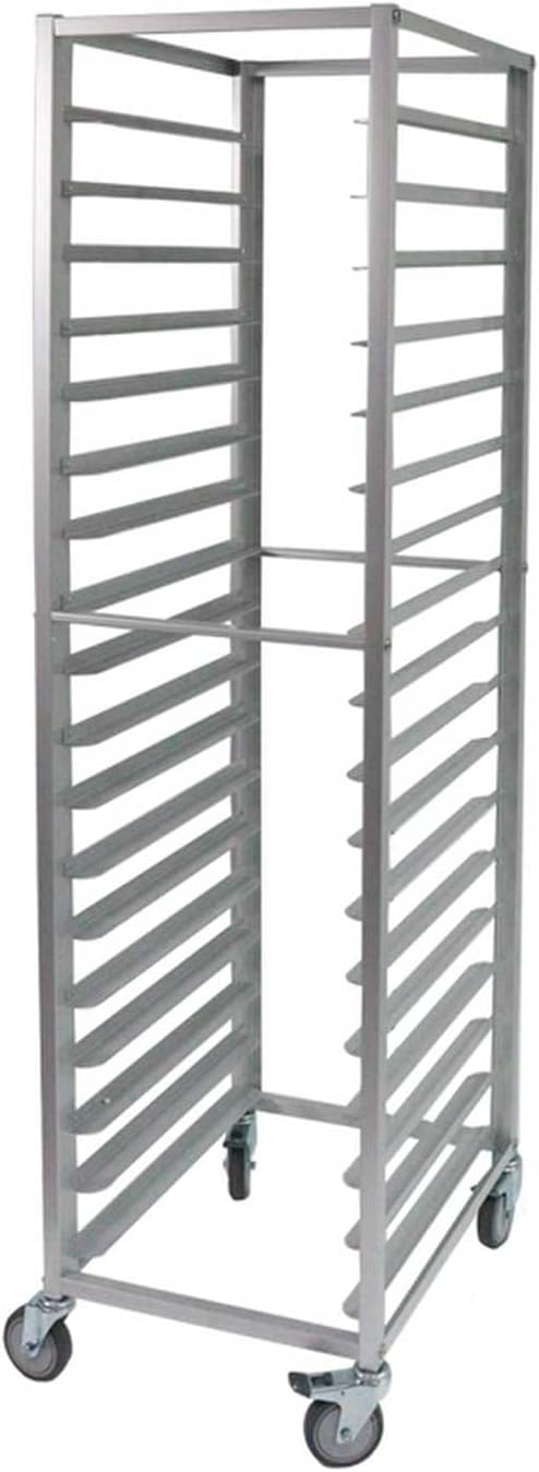 Quick Rack for Baking Pans18-Pan Aluminum Bread Pan Rack - Heavy-Duty Baking Sheet Storage for Food Service Bakeries Restaurants &amp Home Use - Perfect for Optimal Organization &amp Efficiency