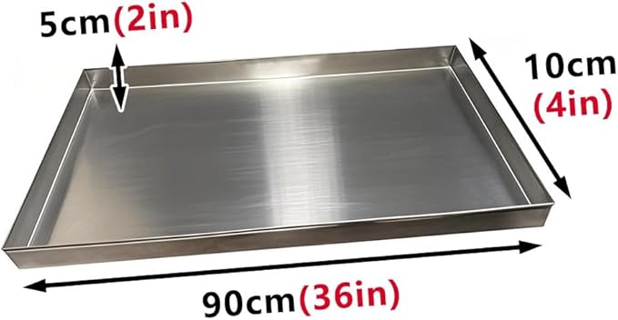 Durable Condensate Drain Pan for Air Conditioners &amp Water Heaters – Perfect Size Drip Tray for Under Sink &amp HVAC Systems – Prevents Water Damage Easy to Clean90x10cm(36x4in)