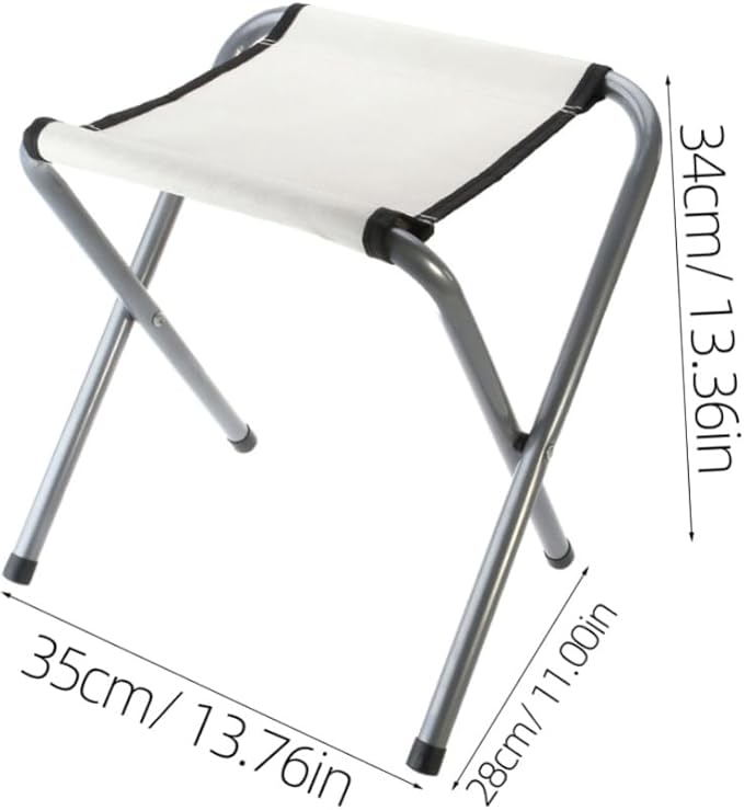 Happyyami Collapsible Camping Stool Foldable Stool Camping Gear Multifunctional Seat Table Footrest
