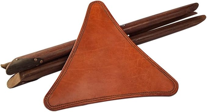 Fishing Chair Portable Folding Fishing Chair Outdoor Leather Cowhide Camping Chair Retro Super