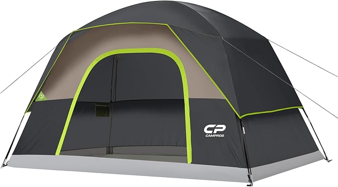 Tents for Camping 6 Person Tent Waterproof Windproof Double Layer Family Camping Tent Easy Setup Dome Tent with Large Mesh Windows &amp Wider Door for Outdoor Camping &amp Hiking