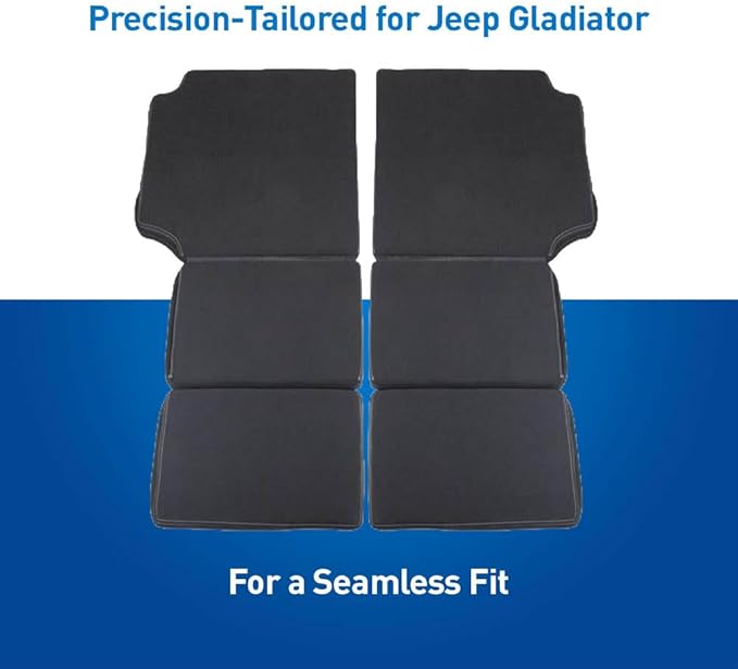 Custom Fit Neoprene Mattress Compatible with Jeep Gladiator JT (2020-2026) – 2-Piece Set Water Resistant Durable Easy Install Camping &amp Overlanding Comfort