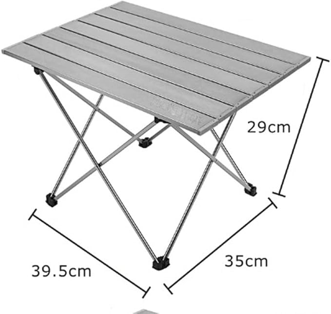 Portable Table Folding Camping Table Desk Foldable Hiking Traveling Outdoor Garden Picnic Table Al Alloy -Light Hopeful