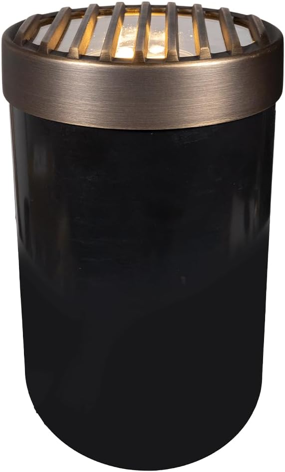 VOLT 12V Drive-Over Rated In-Ground Outdoor Well Light with Cast Brass Grate (Bronze) &amp 9W 2700K Warm White PAR36 LED Bulb for Low Voltage Driveway Yard or Hardscape Lighting