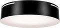 Sylvania 13 Flushmount Ceiling Light Luminaire 42.5W 5 CCT 2700/3000/3500/4000/5000K Dimmable 1400 LMS Black/White - 1 Pack (63470)