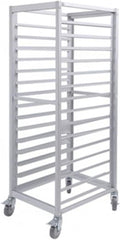 Quick Rack for Baking PansCommercial Aluminum Bread Rack with Wheels - 15-Layer Bakery Storage for Restaurants &amp Food Service (155x65x47cm) - Heavy-Duty Space-Saving Design