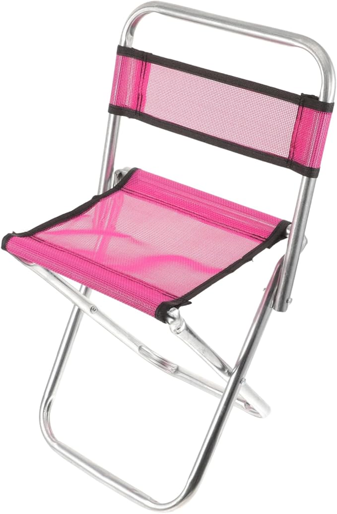 Folding Fishing Stool for Adults Compact Camping Chair Lightweight and Sturdy for Beach Picnic and Camping Random Color