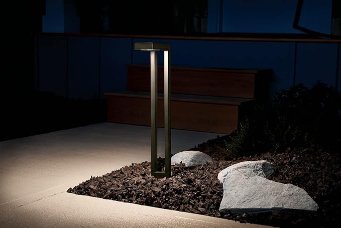 Kichler 12V Two Arm Path Light Textured Black 22.00x6.00x3.00