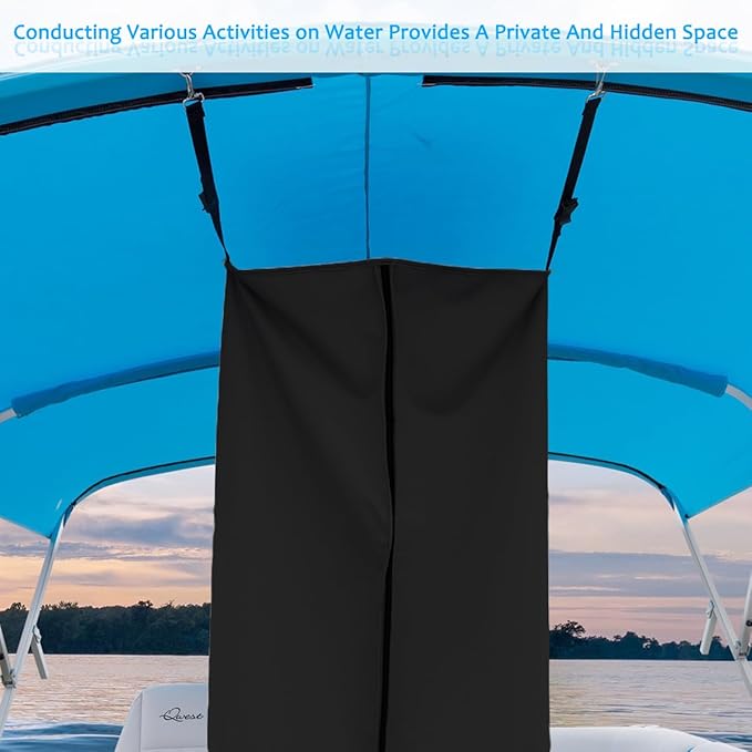 Privacy Tent for Boat Changing Room - Bimini Top Hanging Pontoon Instant Privacy Solution Curtain for Changing Clothes 30 Lx27 Wx72 H