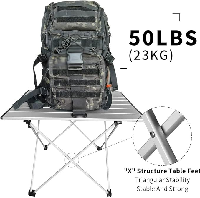 Portable -Light Foldable Camping Folding Table Cooking Fold Out Desk Board Picnic Small Lightweight (D As Shown)