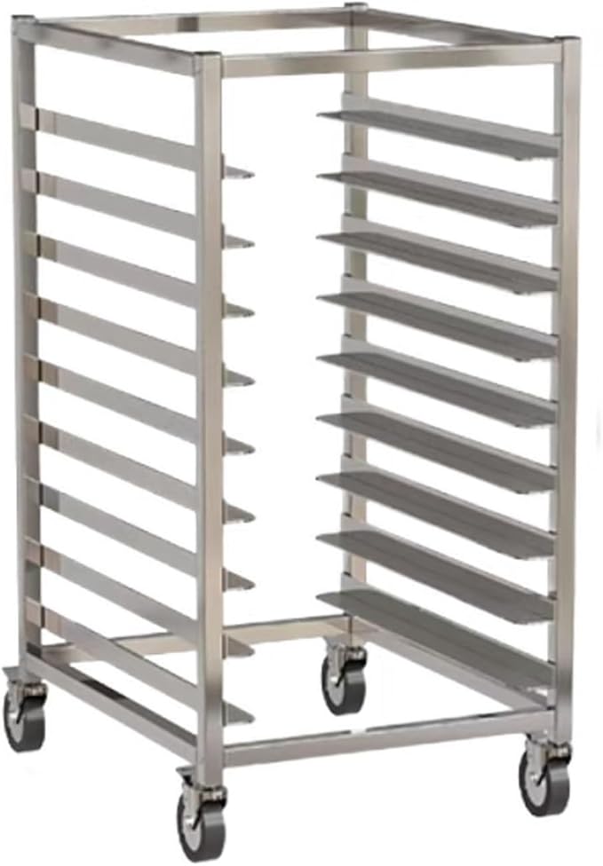 Quick Rack for Baking Pans9-Tier Rolling Bread Pan Rack - Aluminum Bakery Storage for Home &amp Commercial Use Heavy-Duty Kitchen Organizer Perfect for Baking and Food Prep