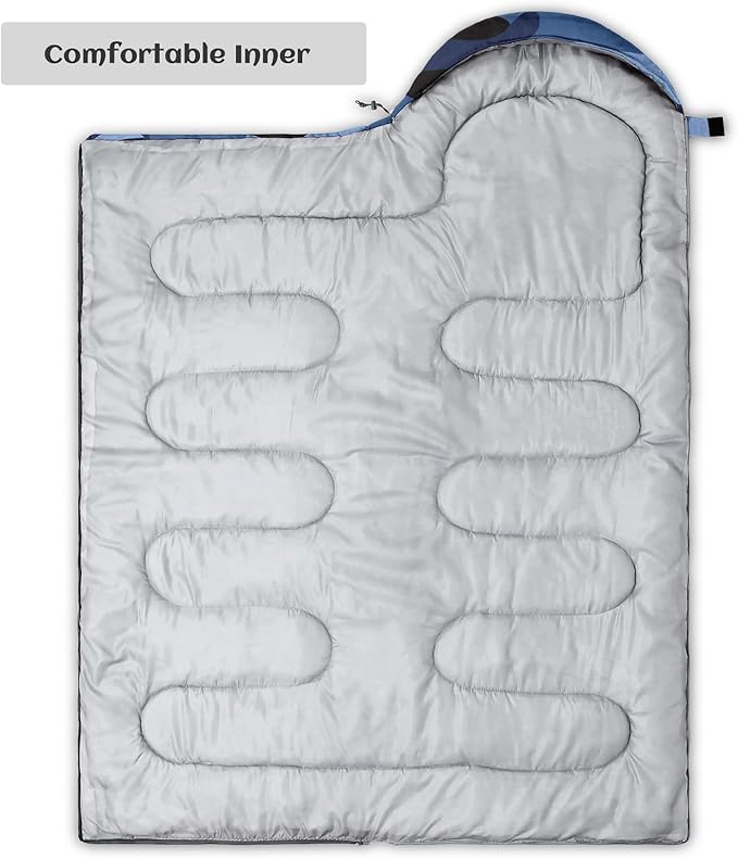 Sleeping Bags for Adults Youth Kids3D Printing Camping Sleeping Bag for Girls Boys Lightweight Waterproof Cold/Warm Weather Sleeping Bag for 3 Seasons