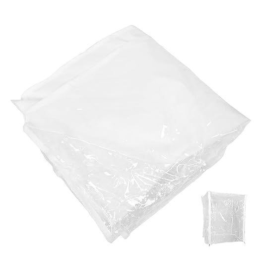 Protective Cover PVC 28X23X33 Inch Anti-Scratch Shield for Bakery Bun Pan Rack Appliance Dustproof Storage Accessory