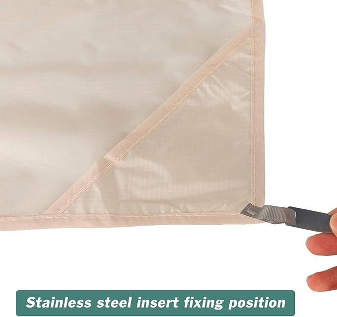 Picnic Blanket Waterproof – Packable Sand Proof Beach Blanket (0.42lb/0.66lb) Compact &amp Foldable Fits in Pocket with Integrated Stakes Ideal for Camping Hiking Travel Concert Festival