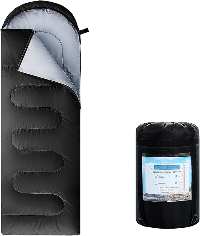 Sleeping Bags for AdultsKids &amp Girls-Warm &amp Cold Weather Lightweight Waterproof Sleeping Bag Backpack with Compact BagGreat for 3-4 Seasons HikingCamping and Outdoor